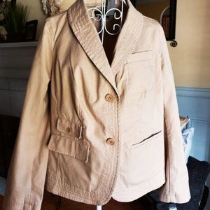 NWT Talbots The Grace Fit tan jacket sz 14WP